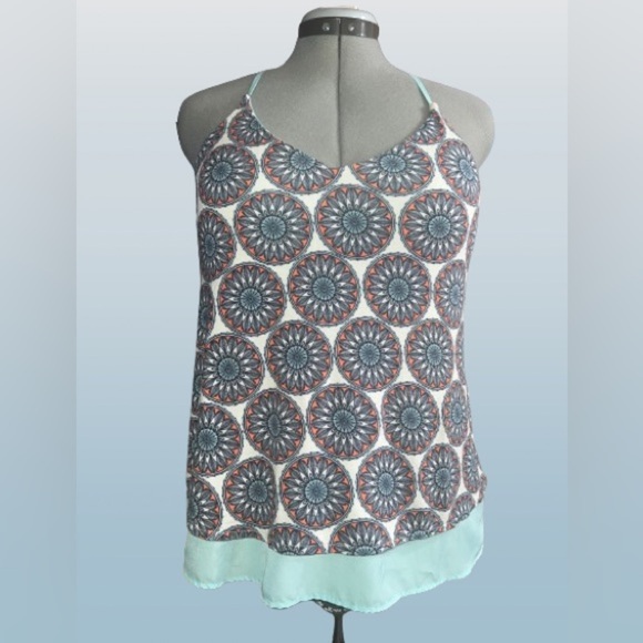 Banana Republic racerback fłowy tank Sz Sm - Picture 1 of 3
